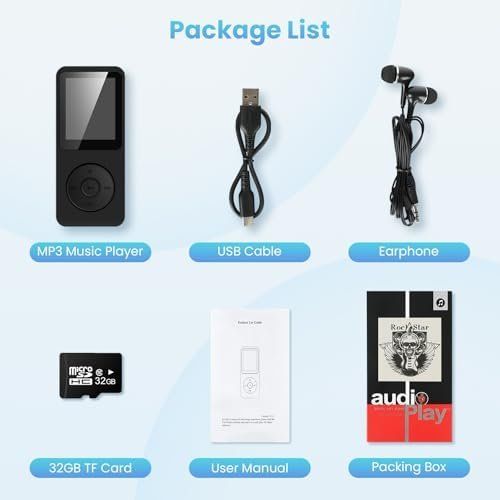 Lettore multimediale portatile: 32GB MP3 Player Bluetooth 5.3 1.8 TFT Farbbildschirm HiFi – Nuovo e nell'imballaggio originale da Hundwil venduto da pac_6jh8 7