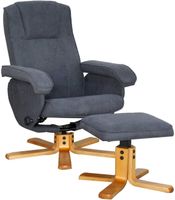 SVITA Charles Relaxsessel Hocker grau