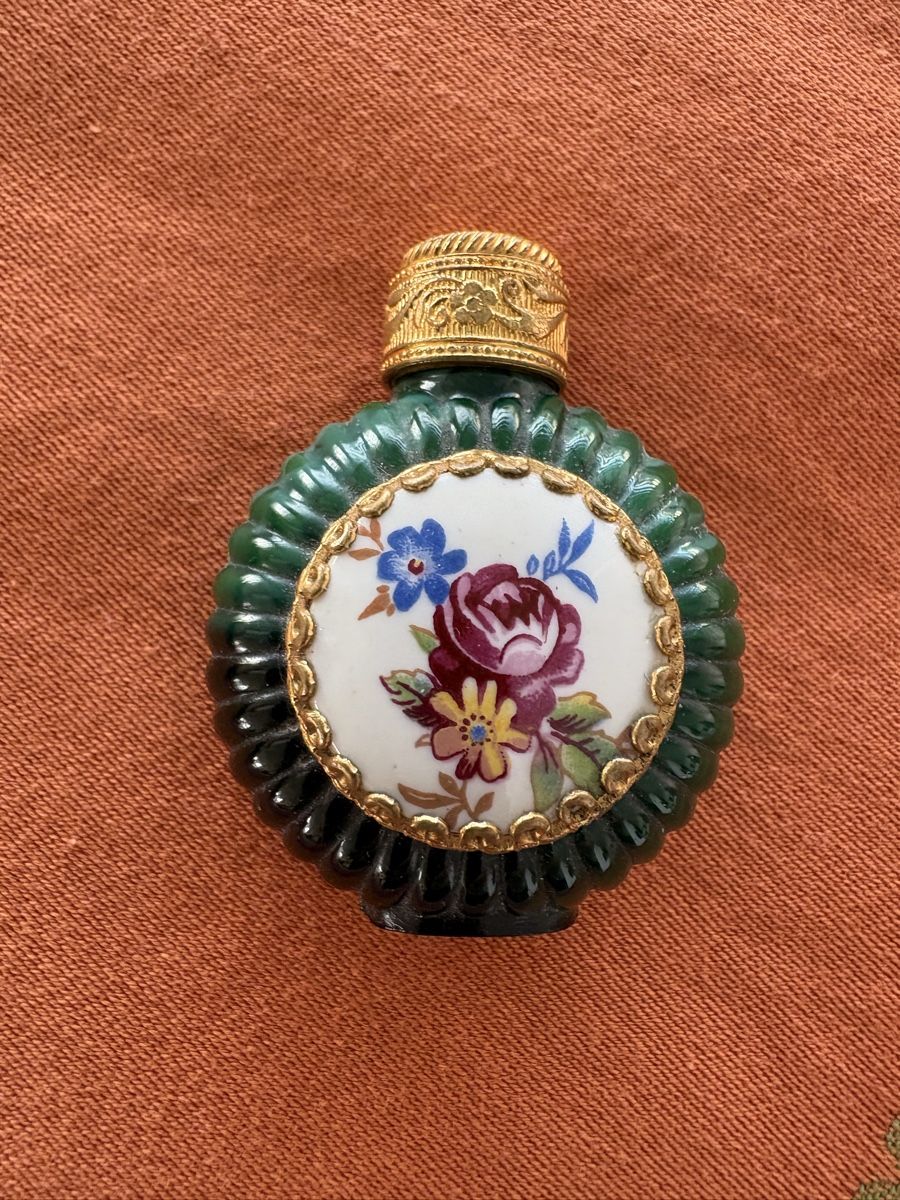 Flacons: perfume bottle, vintage,  malachite glass – Gebraucht aus Lausanne von oyu_hgg5