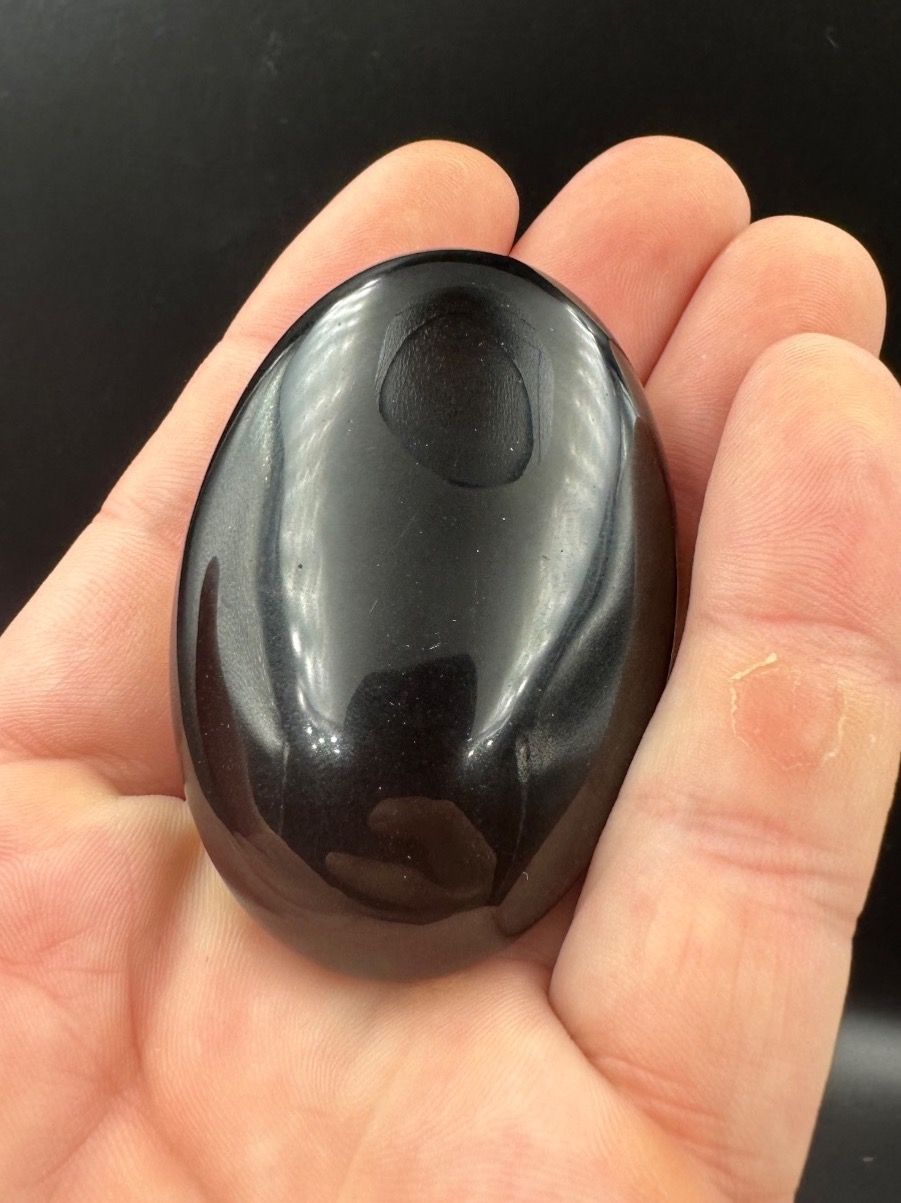 Minerali & Pietre curative: Obsidian Handschmeichler Heilstein – Nuovo e nell'imballaggio originale da Männedorf venduto da Handschmeichler 3