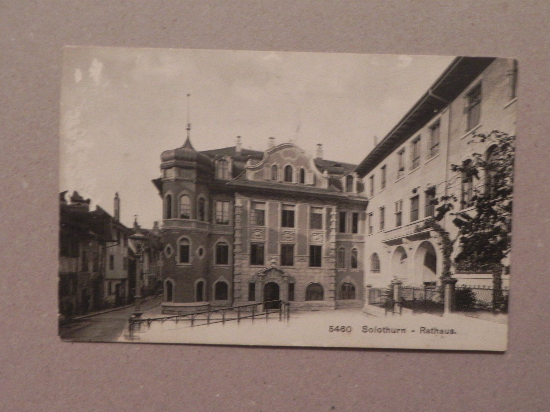 Ansichtskarten: Karte Solothurn SO 1907 Rathaus – Gebraucht aus Siebnen von krimsie