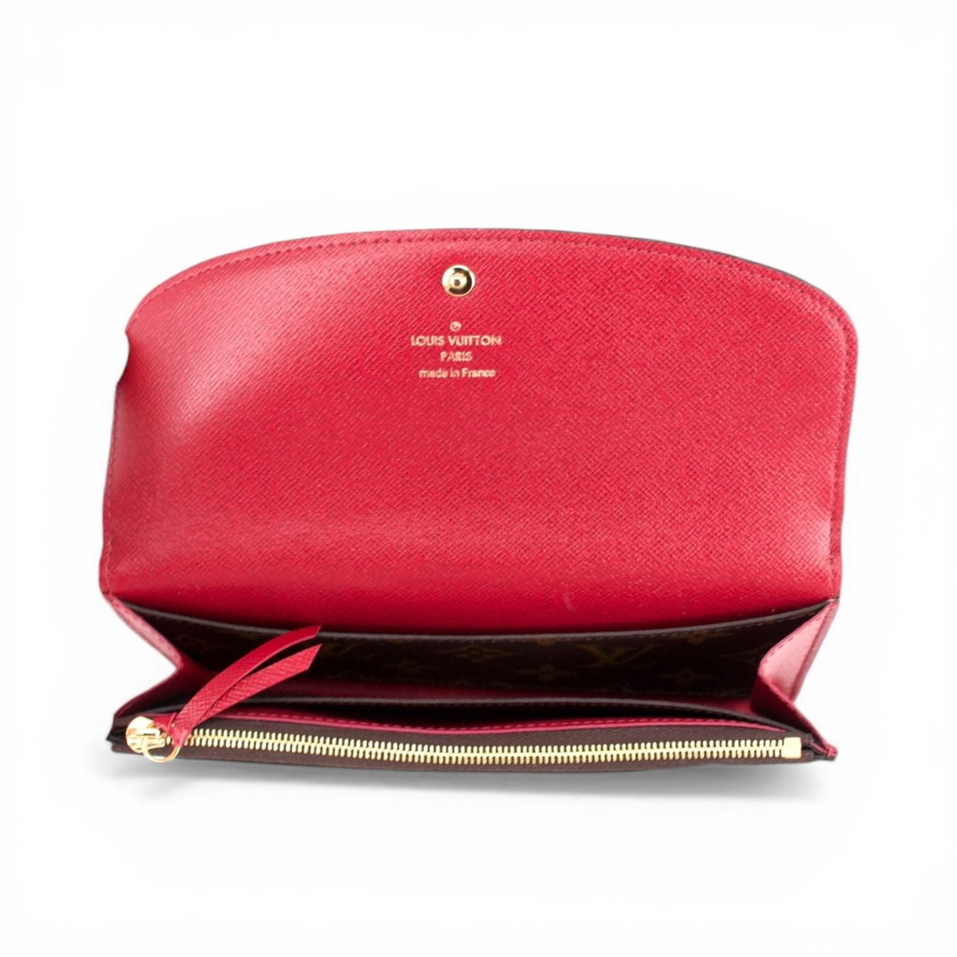 Louis Vuitton Portamonete: Louis Vuitton Emilie Monogram Fuchsia – Usato da Binningen venduto da Designerlabels 4