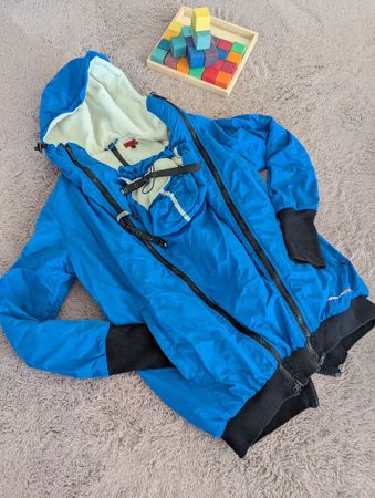 GoFuture Tragejacke blau mit Kapuze