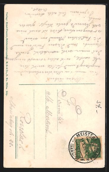 Cartoline postali: AK Meisterschwanden, Ansicht der Kirche – Usato da Berlin venduto da bartko-reher 1