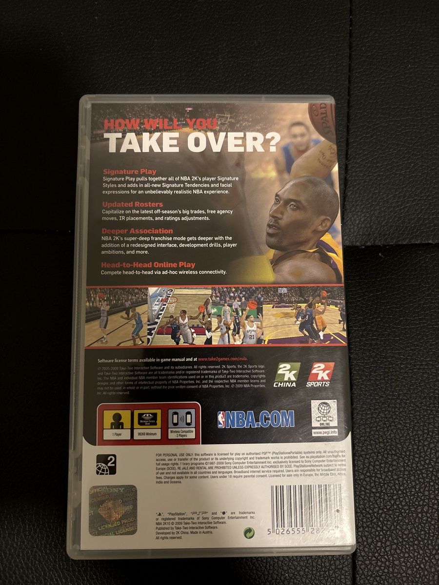 Giochi: NBA 2K10 - PSP – Usato da Balgach venduto da robkgu 2