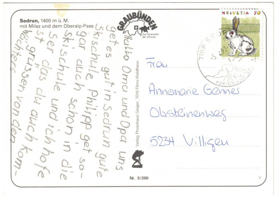 Cartes postales: Sedrun - 5 Bild AK – D'occasion à Binningen par Mountainrider 1