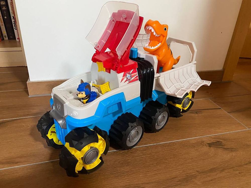 Camion Jouet La Pat' Patrouille Dino Patroller – Véhicule Motorisé Tout-terrain Avec Figurines Chase Et Dinosaure – 3 Ans Et + – 6058905