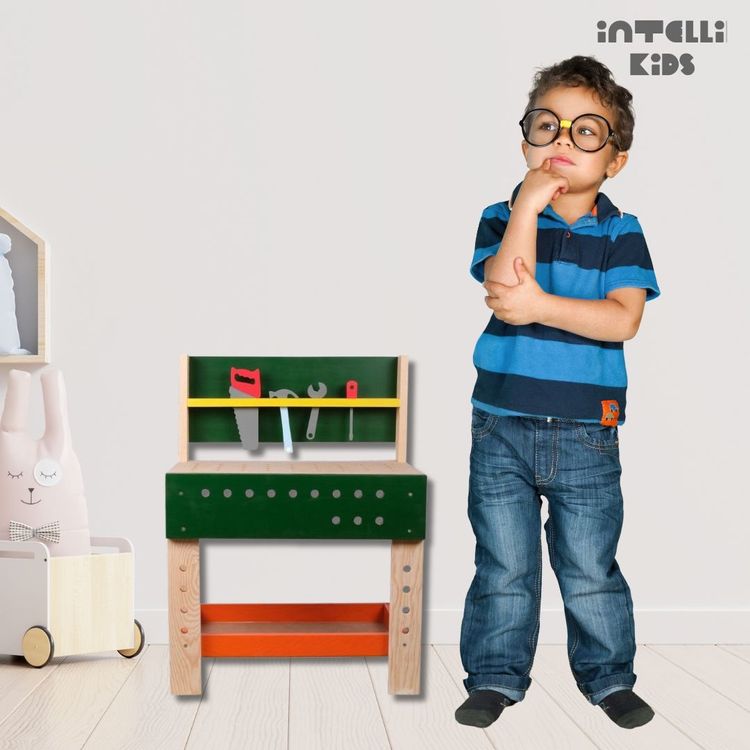 Intellectiki® Montessori Werkbank aus Holz COMPACT (Neu und ...