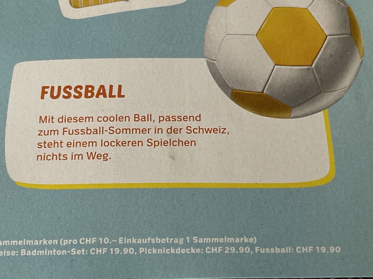 Coop Raccolte di bollini & punti: Coop Summer Time - Fussball – Nuovo e nell'imballaggio originale da Gelterkinden venduto da cobra0110 1