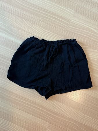 Schwarze Shorts Musselin (Gr. S)