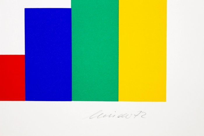Grafica & Litografie: Hansruedi Minder (1946) - Komposition 1972 – Usato da Brüttisellen venduto da Betty_1972 5