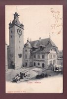 LUZERN - Rathaus - Kutsche - 1906 // Falte //