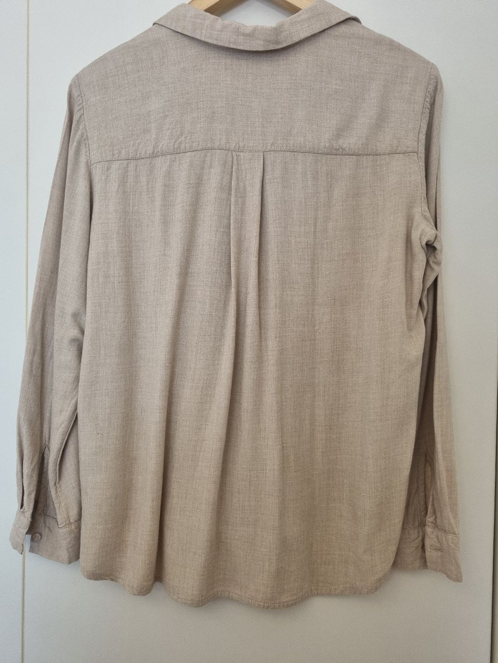 Tom Tailor Camicie: Damen Hemd Bluse Tom Tailor beige Grösse 38 – Usato da Möriken AG venduto da mohnsame2 2
