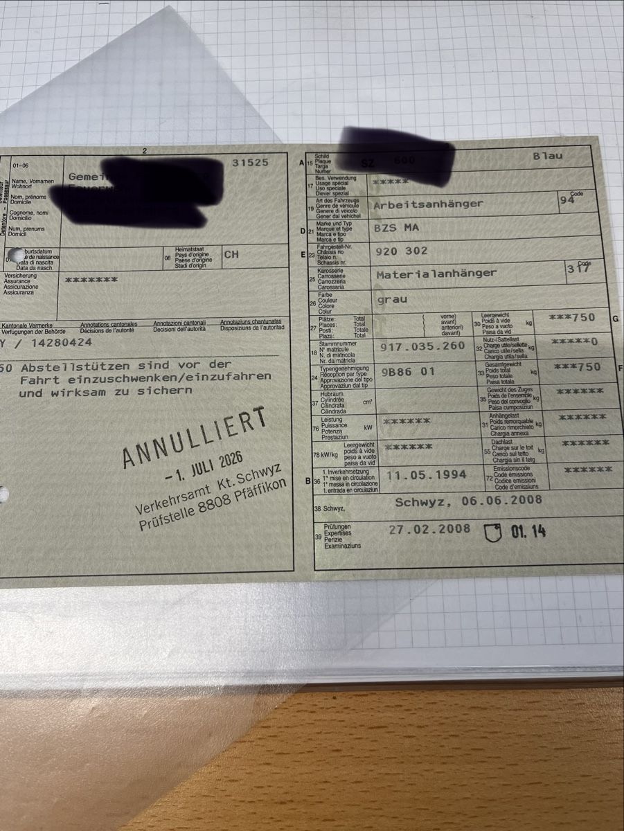 Rimorchi: Zivilschutz Anhänger mit Beleuchtung – Usato da Schindellegi venduto da schinz3 8