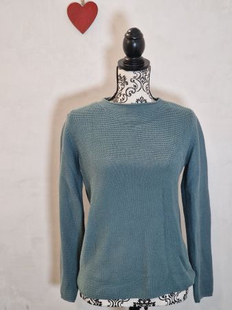Schöner Baumwoll Pullover petrol Marc O'Polo Gr XS wie neu