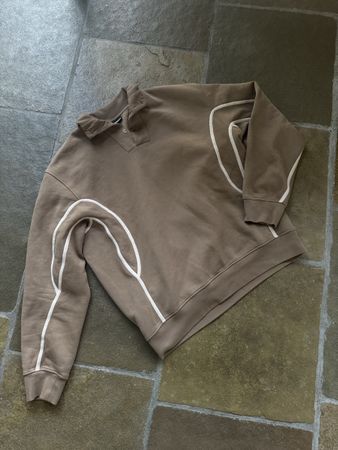 Jacquemus Polo Sweatshirt, Beige, Size L, Autumn Style!
