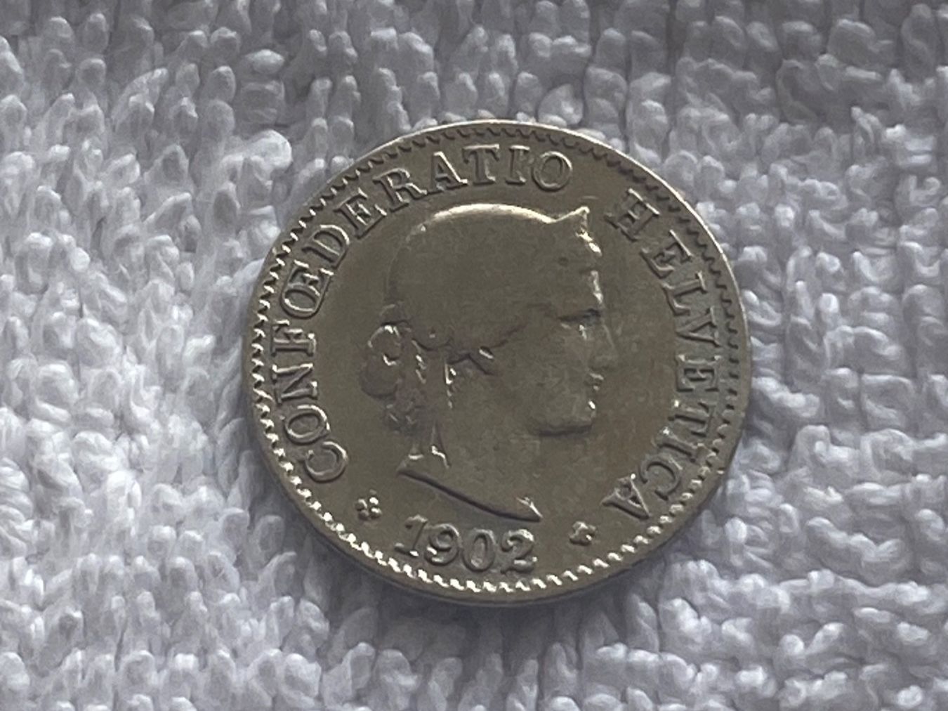 Alle Münzen: 10 centimes/rappen 1902 – Gebraucht aus Nyon von Ilmi09