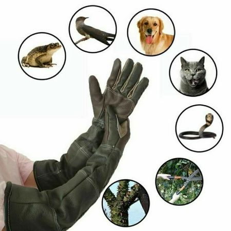 Tier Hunde Kratz Anti Biss Handschuhe  Training Schutz