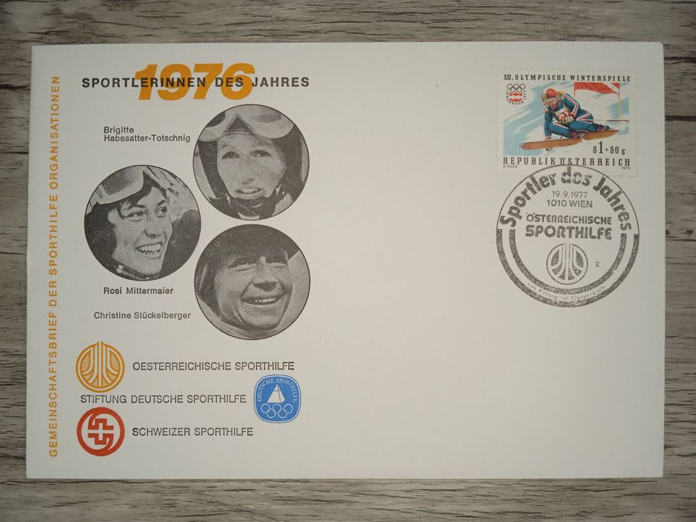 LU1 Enveloppe + Timbre Autriche 1978 Theme Ski (Gebraucht) in Cousset ...