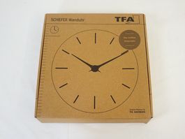 TFA Schiefer Wanduhr