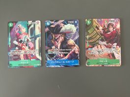 3 Japanische FullArt One piece
