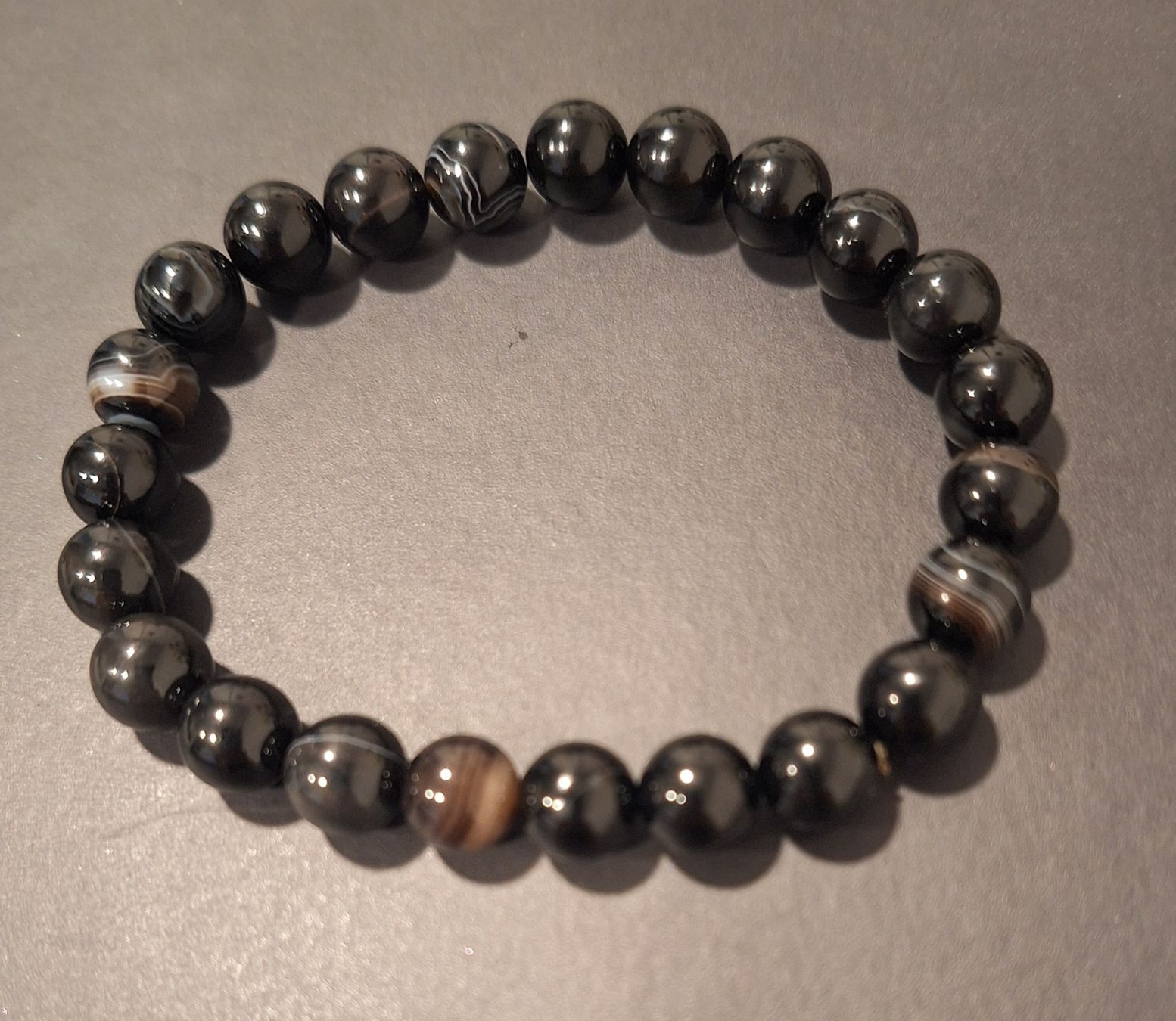 Onyx Bracciali & Braccialetti: Bracelet pierre noir onyx – Usato da Hölstein venduto da Niki78