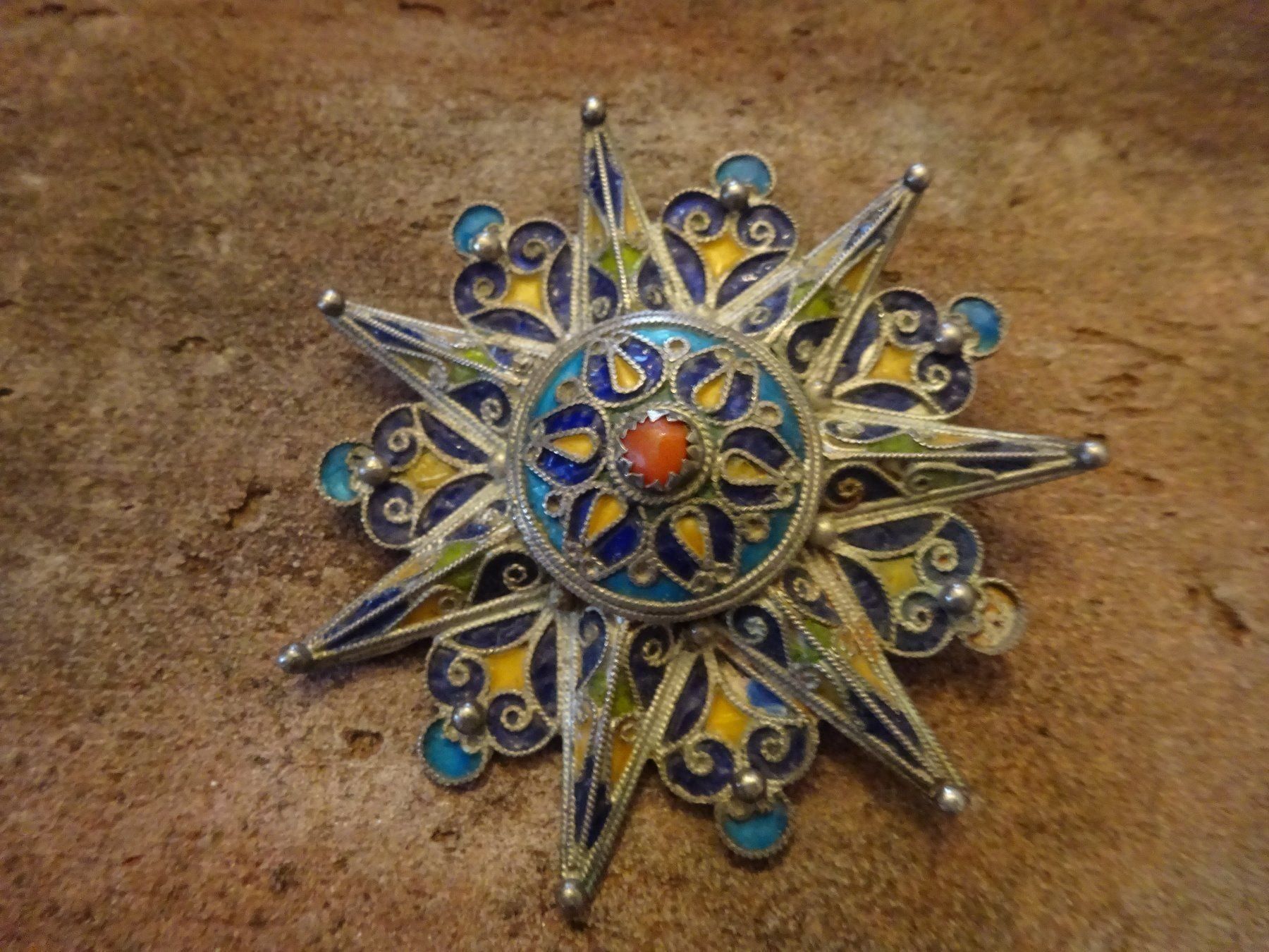 Broches & Aiguilles: Brosche Stern Cloisonné – D'occasion à Esslingen par FetteSchnecke 2