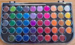 Aquarellfarbkasten mit 40 Farben gebraucht
