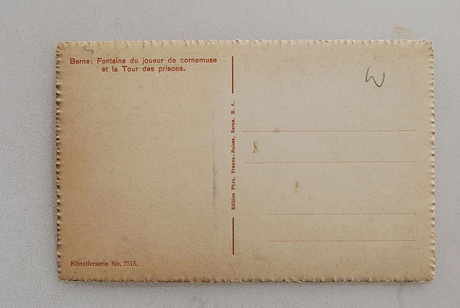 Cartoline postali: AK Bern, Dudelsackpfeiferbrunnen – Usato da Rüfenacht BE venduto da Toro06 1