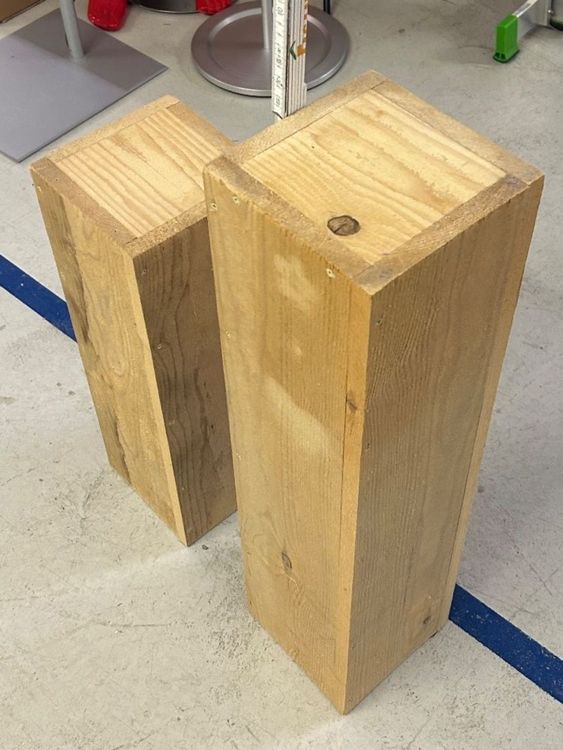 2 Holzsäulen Für Möbel - Dekorative Säulen Für Weinschränke & DIY Projekte