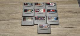 10 Nintendo SNES Spiele Konvolut diverse Titel