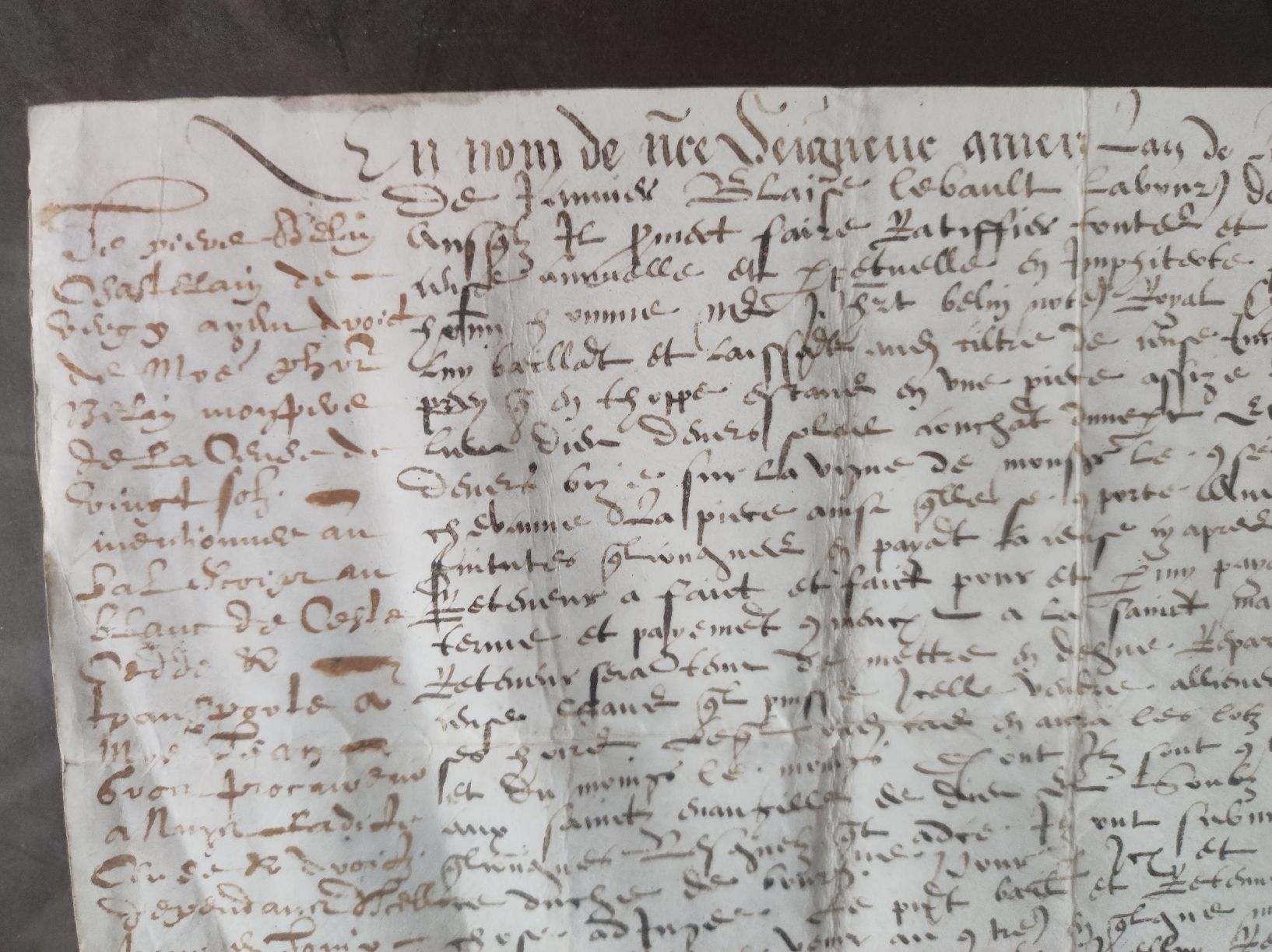 Dokumente: MANUSKRIPTE - MITTELALTER 1566 – Gebraucht aus Goldach von Gaip 2