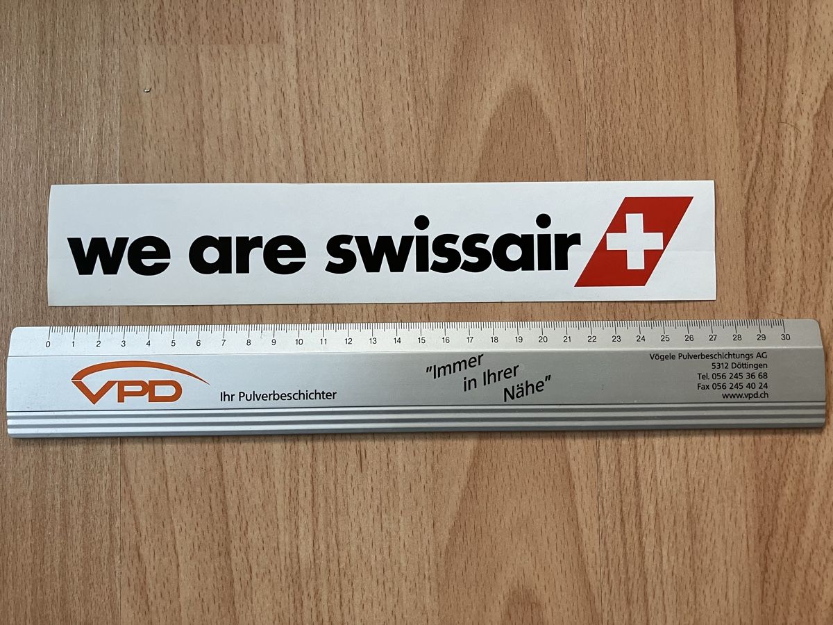 Swissair Sticker: We are Swissair Car bumper sticker – Nuovo (secondo la descrizione) da Zürich venduto da Classic_Collection_Zurich