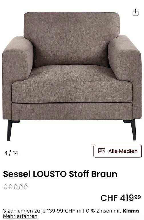 Fauteuils: Sessel – Neuf avec emballage d'origine à Rudolfstetten par Faatime
