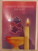SCHÖNE KARTE ZUR TAUFE NAGELNEU UND OVP!