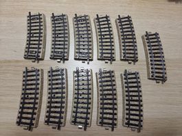 Märklin 11 x 5101 Gebogenes gleis M H0