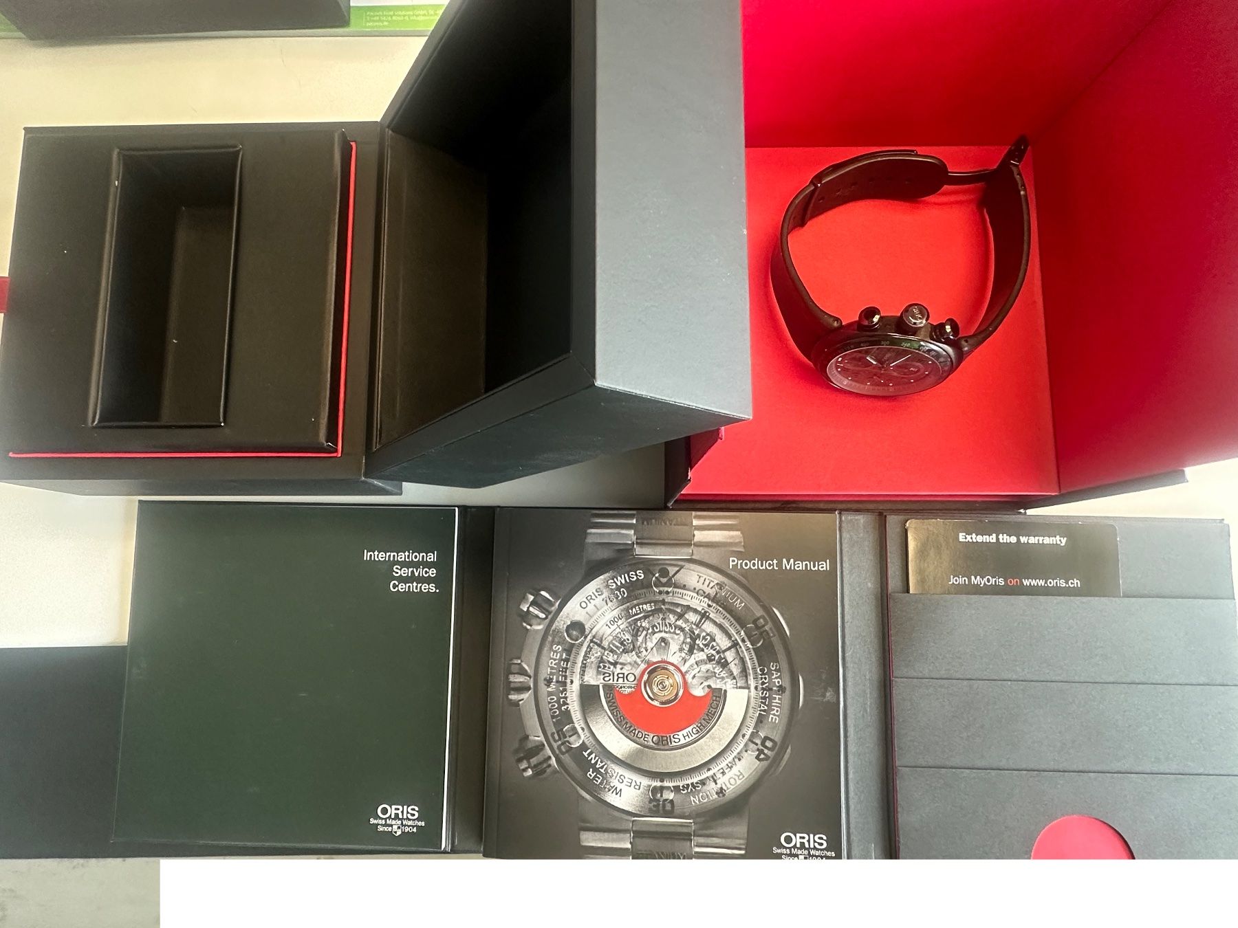 Oris Orologi: ORIS TT3 Chronograph Black Titan – Usato da Pfeffingen venduto da cateringcompany 2