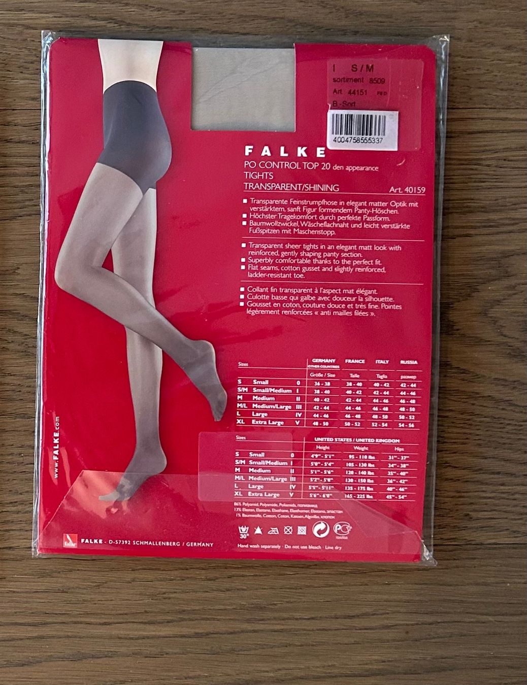 Falke Calze & Collant: FALKE Po Control Tights S/M – Nuovo e nell'imballaggio originale da Erlenbach ZH venduto da Syssi_C 1