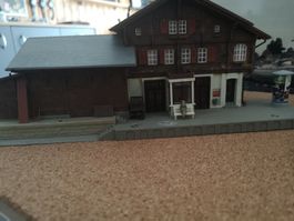 Modelleisenbahn Bahnhof und weitere Gebäude