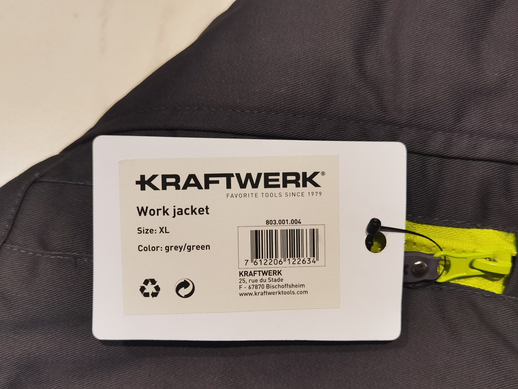 Giacche: Arbeitsjacke Gr. XL, Kraftwerk – Nuovo e nell'imballaggio originale da Uerkheim venduto da Kaufoption 5