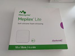 Mepilex Lite Schaumverband, 10x10cm, 5x Neu & OVP