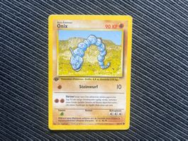 Pokemon Onix 1. Edition non holo Base Set