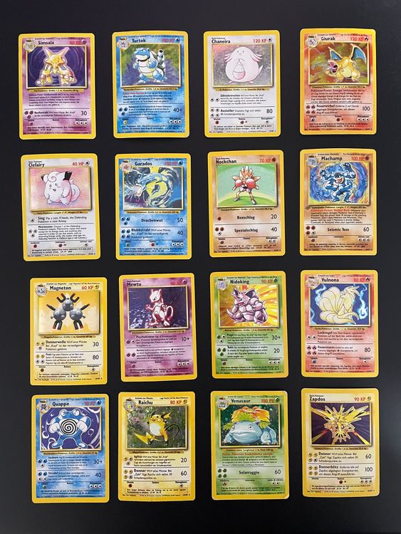 Pokémon Base Set Masterset ganz komplett 102/102 Karten (Gebraucht) in ...