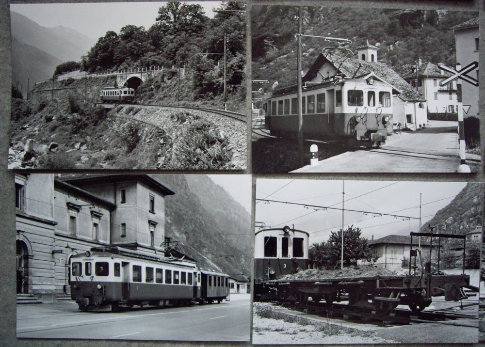 Cartoline postali: BVA Bahnen Serie 39.BA II Biasca- Acquarossa TI – Usato da Bichelsee venduto da Gloeckner 1