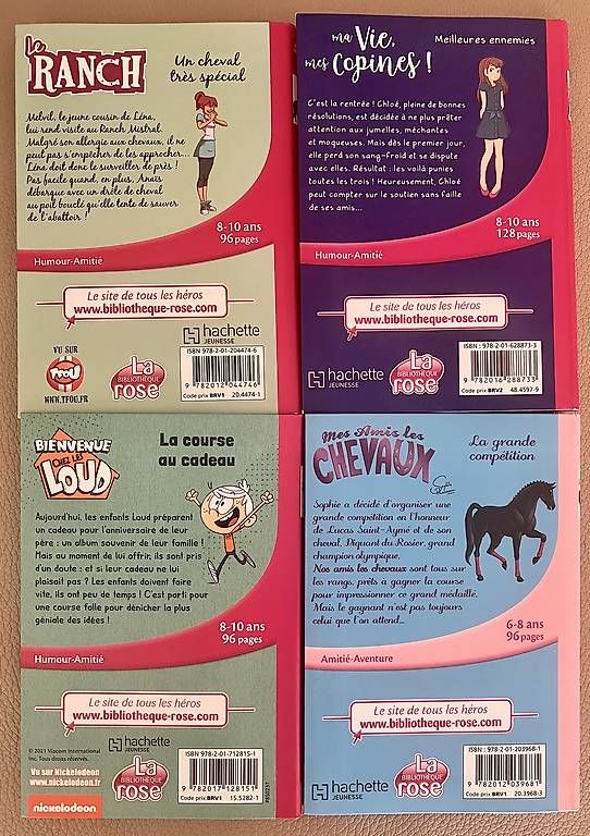 Bücher: 4 Livres collection La Rose – Gebraucht aus Rolle von cal_tk28 1