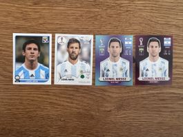 Lionel Messi Panini Sticker 2010, 2018, 2022