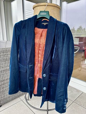 Blazer velours bleu King Louie taille 38