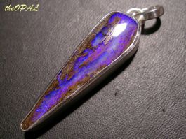 theOPAL *** GROSSER WOOD BOULDER OPAL ANHÄNGER ***