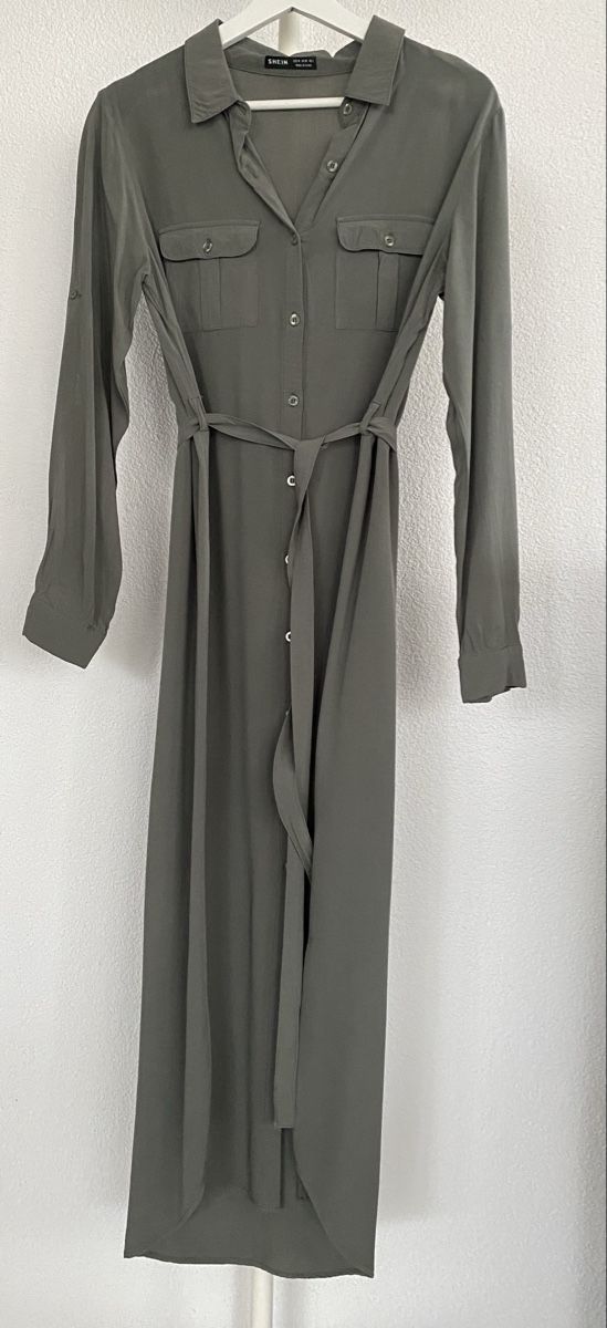 Shein Vestiti: Blusenkleid Khaki – Usato da Dachsen venduto da Jay_3