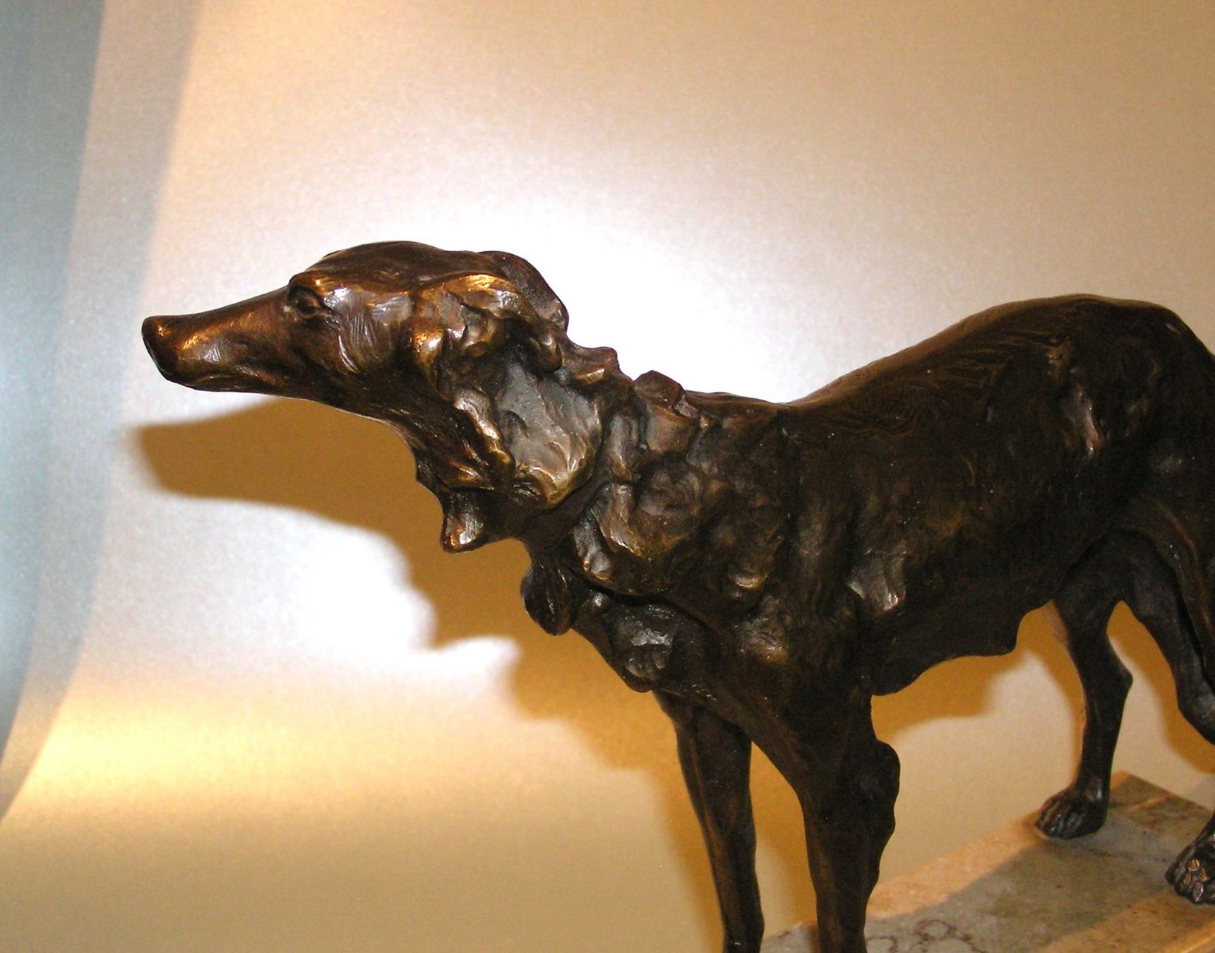 Skulpturen & Statuen: ALTE GROSSE BRONZE FIGUR BARSOI WINDHUND – Gebraucht aus Grenchen von Antique-hunter 4